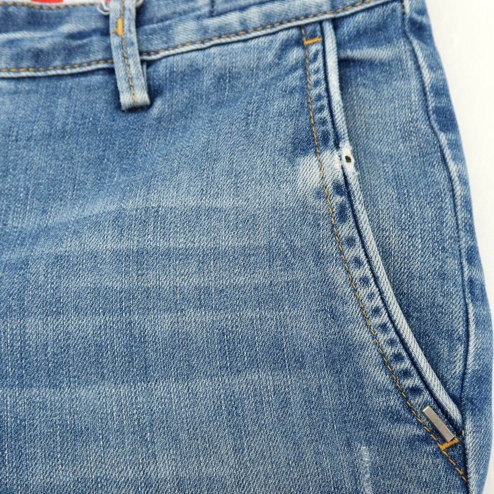 【中古】アティピコ AT.P.CO ストレッチ デニムスラックスパンツ ブルー【サイズ32】【 状態ランクC 】【 メンズ 】[CPD]