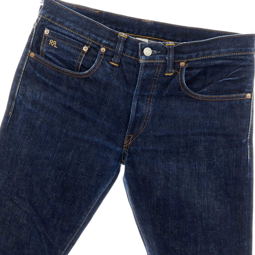 【中古】ダブルアールエル RRL DOUBLE RL セルビッチ デニムパンツ ネイビー【サイズ32】【 状態ランクB 】【 メンズ 】