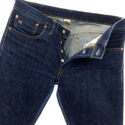 【中古】ダブルアールエル RRL DOUBLE RL セルビッチ デニムパンツ ネイビー【サイズ32】【 状態ランクB 】【 メンズ 】
