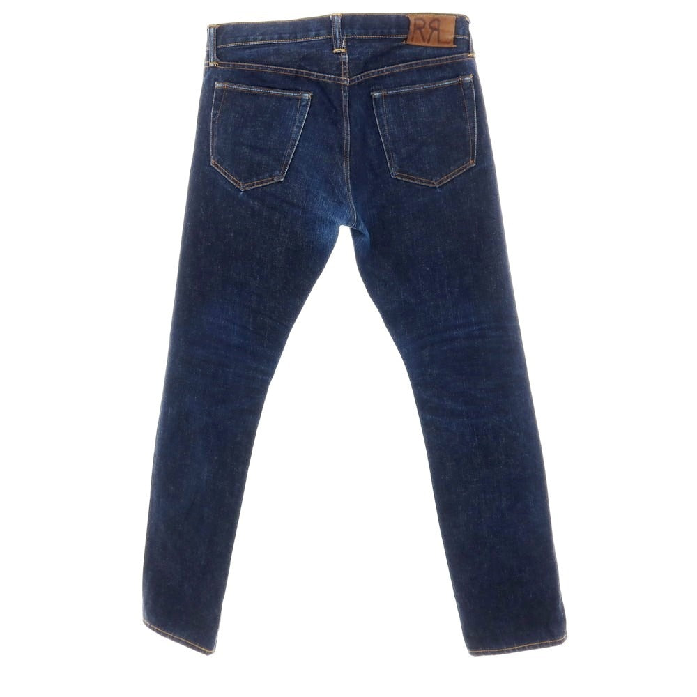 【中古】ダブルアールエル RRL DOUBLE RL セルビッチ デニムパンツ ネイビー【サイズ32】【 状態ランクB 】【 メンズ 】