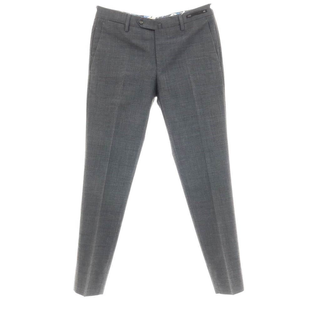 【中古】ピーティーゼロウーノ PT01 San Blas ストレッチ ポリエステルウール ドレススラックスパンツ グレー【サイズ44】【 状態ランクB 】【 メンズ 】