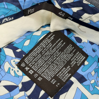 【中古】ピーティーゼロウーノ PT01 San Blas ストレッチ ポリエステルウール ドレススラックスパンツ グレー【サイズ44】【 状態ランクB 】【 メンズ 】