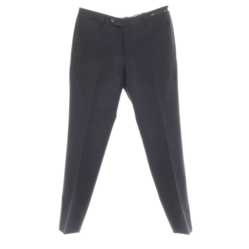 【中古】ピーティーゼロウーノ PT01 San Blas ストレッチ ポリエステルウール ドレススラックスパンツ ダークネイビー【サイズ44】【 状態ランクB 】【 メンズ 】