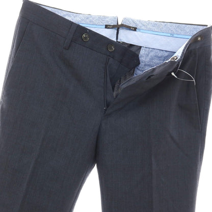 【中古】ピーティーゼロウーノ PT01 ストレッチ ウール ドレススラックスパンツ ネイビー【サイズ44】【 状態ランクC 】【 メンズ 】