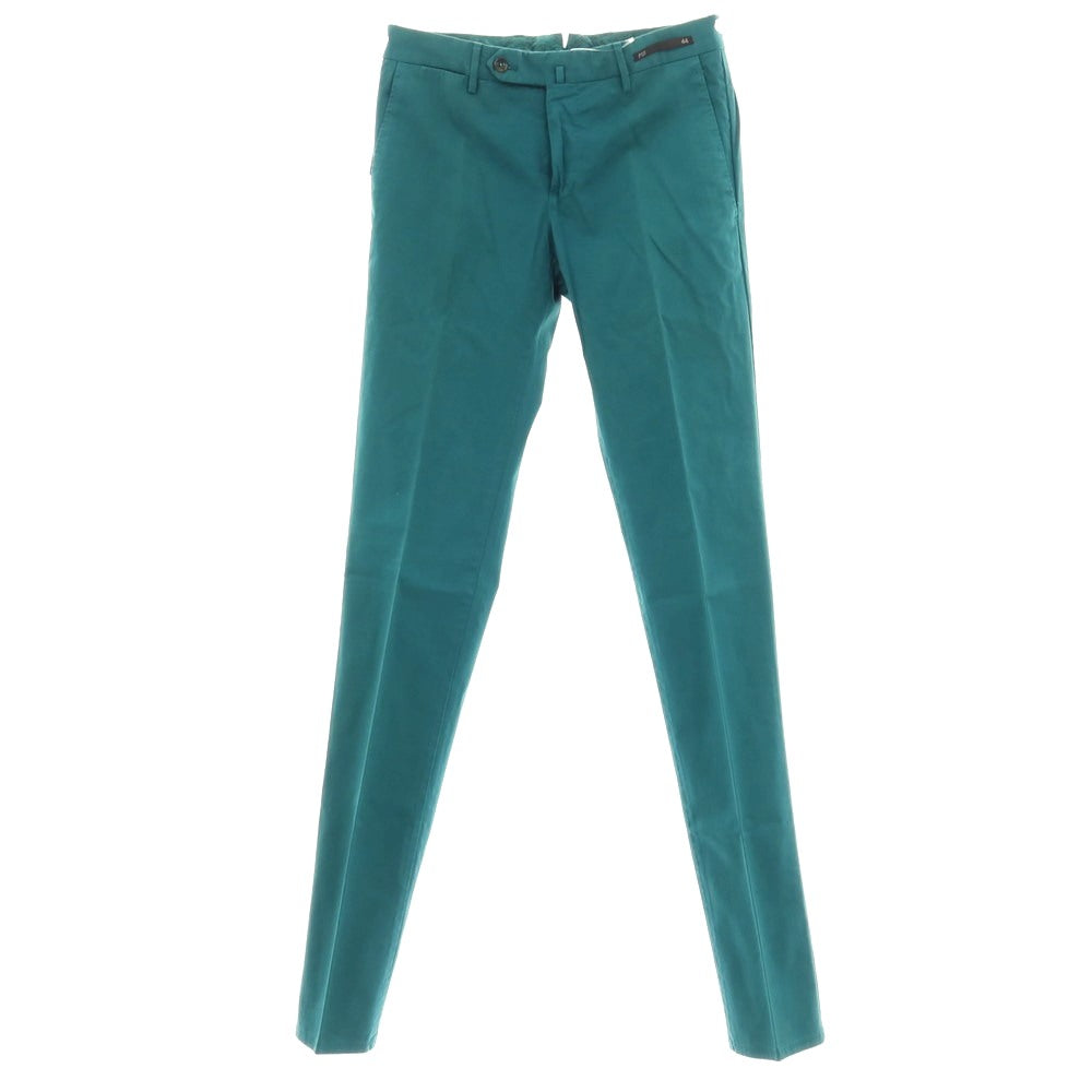【中古】ピーティーゼロウーノ PT01 TICKET PLEASE ストレッチ コットン カジュアルスラックスパンツ ブルーグリーン系【サイズ44】【 状態ランクB 】【 メンズ 】