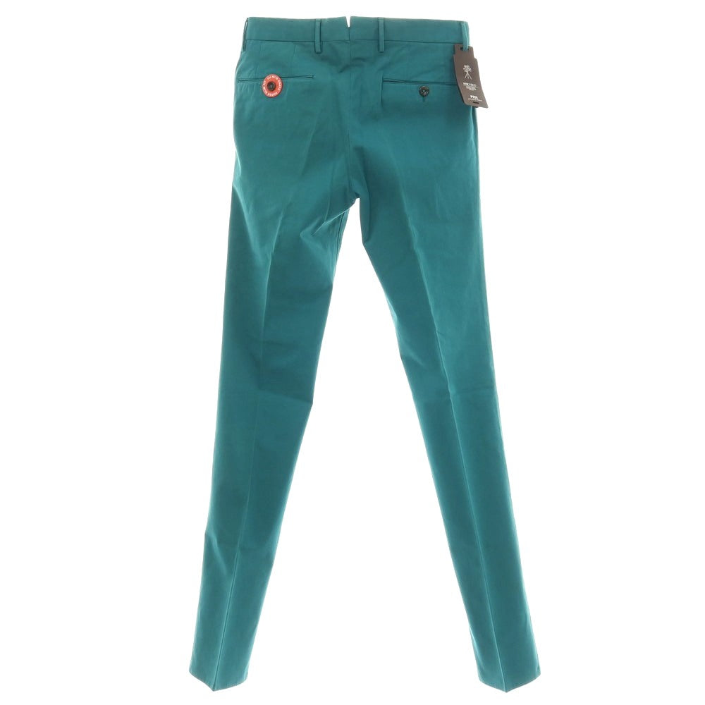 【中古】ピーティーゼロウーノ PT01 TICKET PLEASE ストレッチ コットン カジュアルスラックスパンツ ブルーグリーン系【サイズ44】【 状態ランクB 】【 メンズ 】