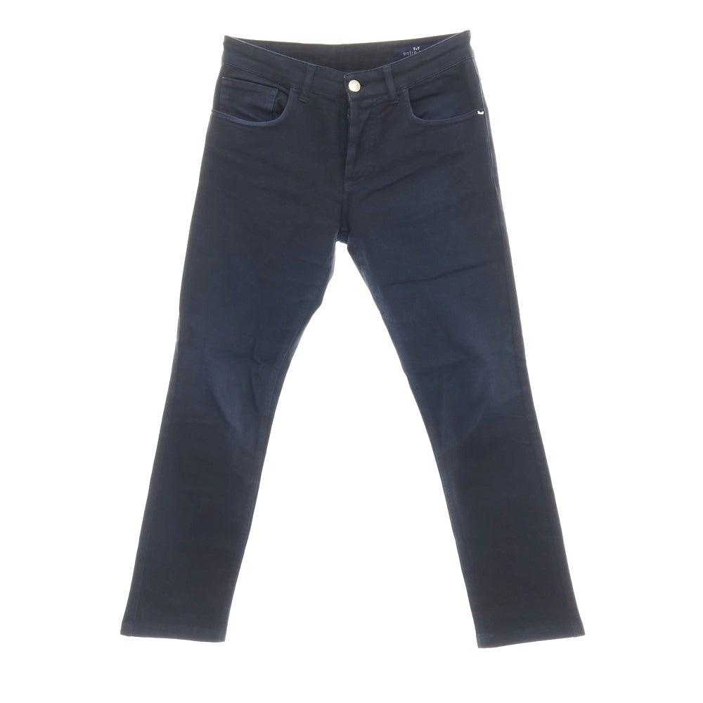 【中古】アントレアミ ENTRE AMIS ストレッチ ツイルコットン 5ポケットパンツ ネイビー【サイズ29】【 状態ランクC 】【 メンズ 】