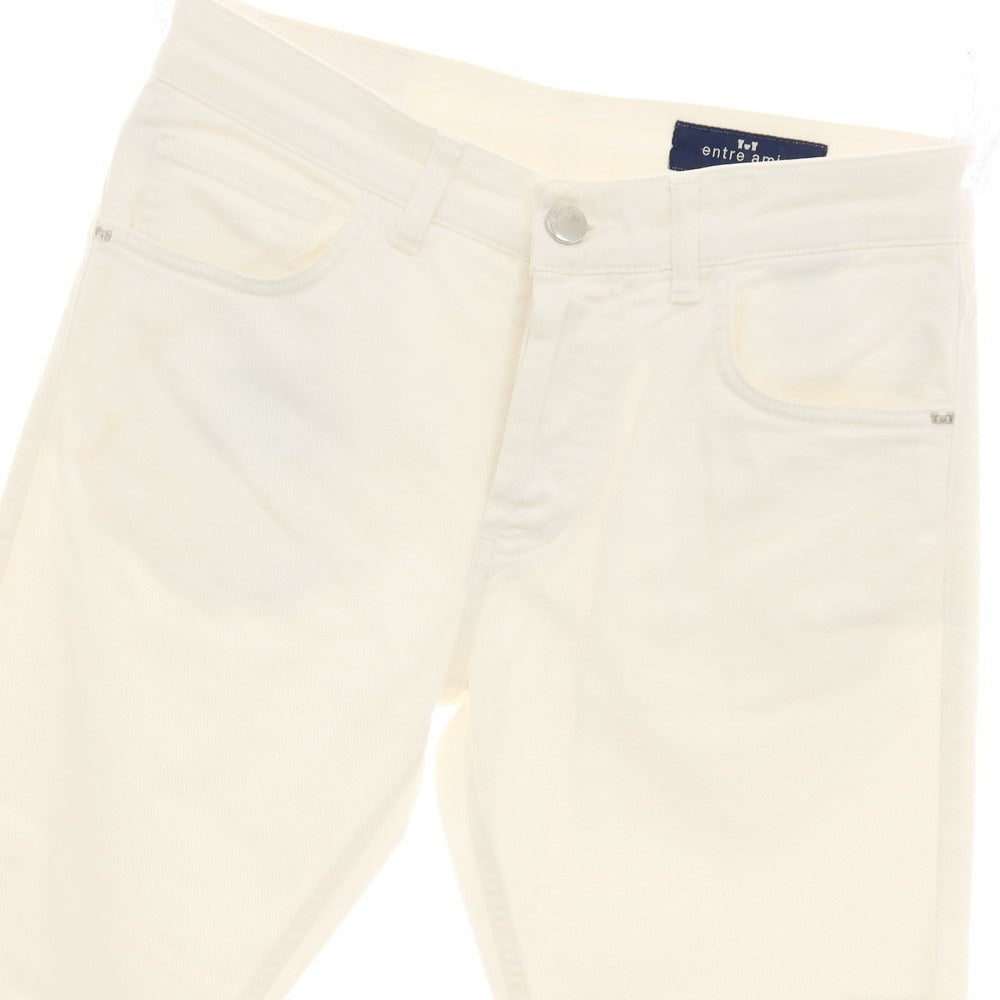 【SALE30%OFF/返品不可】【中古】アントレアミ ENTRE AMIS ストレッチ コットン デニムパンツ ジーンズ ホワイト【 サイズ30 】【 状態ランクB 】【 メンズ 】 [APD]