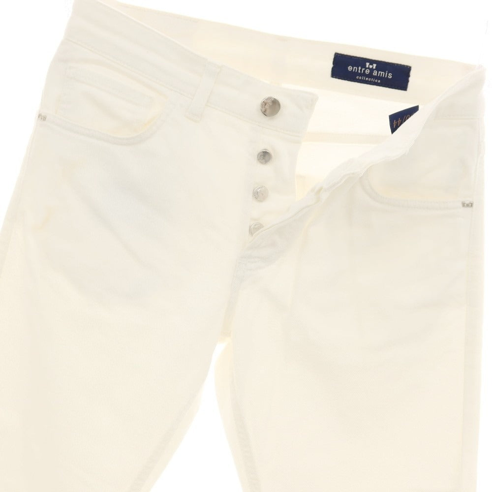 【SALE30%OFF/返品不可】【中古】アントレアミ ENTRE AMIS ストレッチ コットン デニムパンツ ジーンズ ホワイト【 サイズ30 】【 状態ランクB 】【 メンズ 】 [APD]
