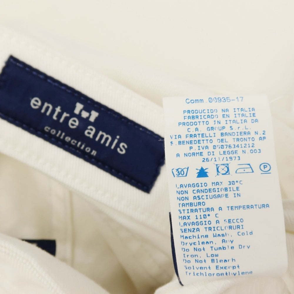 【SALE30%OFF/返品不可】【中古】アントレアミ ENTRE AMIS ストレッチ コットン デニムパンツ ジーンズ ホワイト【 サイズ30 】【 状態ランクB 】【 メンズ 】 [APD]