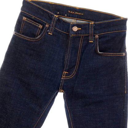 【SALE30%OFF/返品不可】【中古】ヌーディージーンズ Nudie Jeans ストレッチ コットン デニムパンツ ジーンズ ネイビー【 サイズ30 】【 状態ランクB 】【 メンズ 】 [APD]