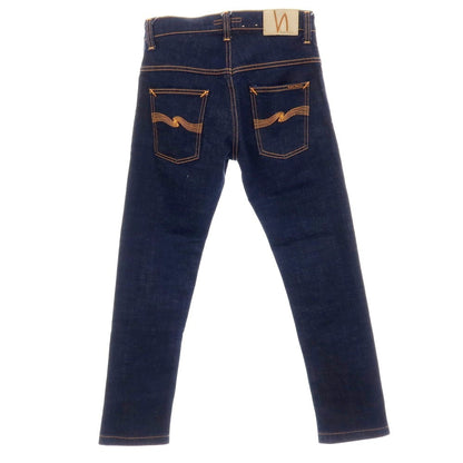 【SALE30%OFF/返品不可】【中古】ヌーディージーンズ Nudie Jeans ストレッチ コットン デニムパンツ ジーンズ ネイビー【 サイズ30 】【 状態ランクB 】【 メンズ 】 [APD]