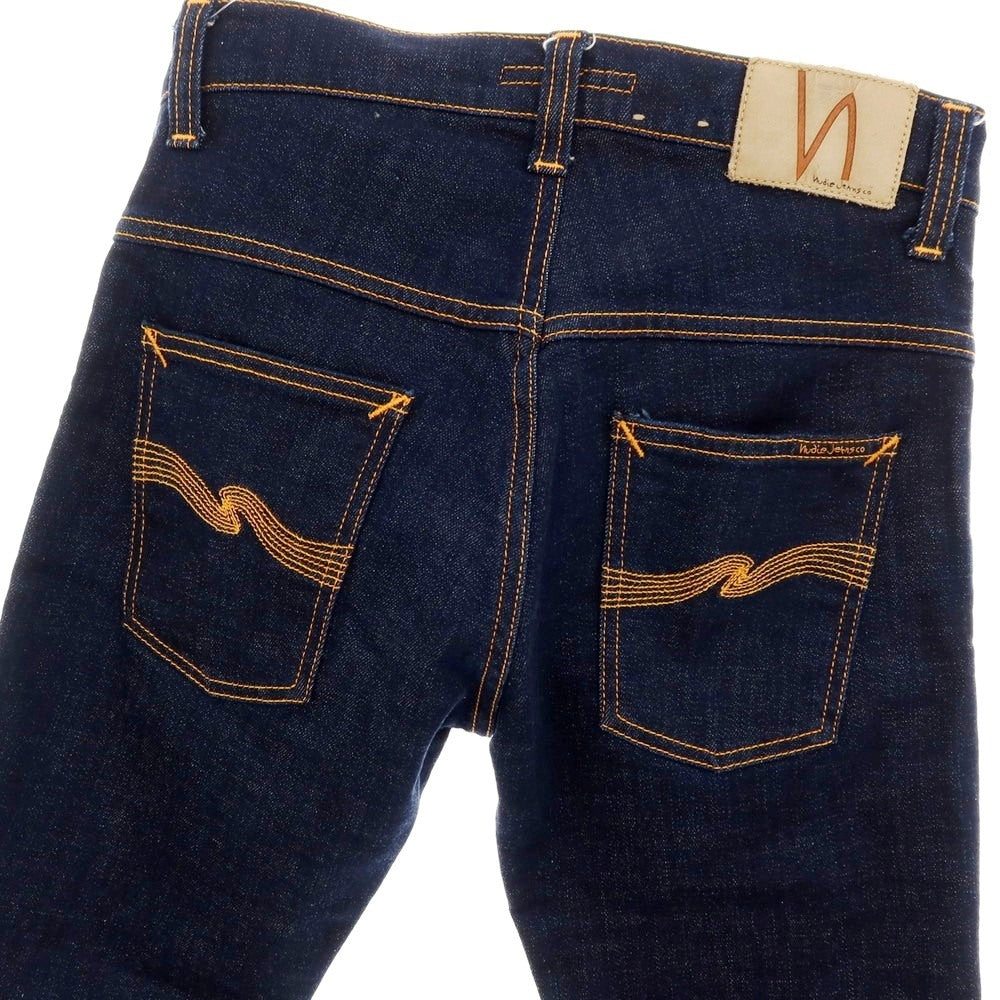 【SALE30%OFF/返品不可】【中古】ヌーディージーンズ Nudie Jeans ストレッチ コットン デニムパンツ ジーンズ ネイビー【 サイズ30 】【 状態ランクB 】【 メンズ 】 [APD]