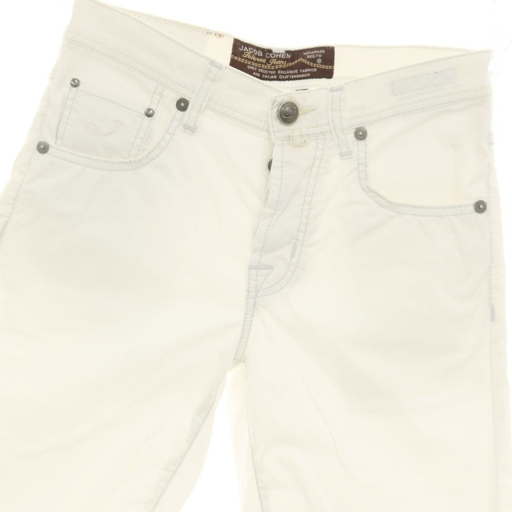 【中古】ヤコブコーエン JACOB COHEN PW6633 H CONF ストレッチ コットン ショートパンツ ホワイト【サイズ29】【 状態ランクB 】【 メンズ 】
