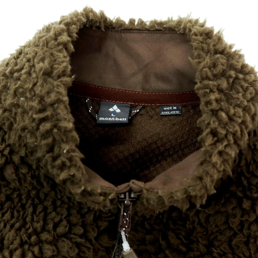 【中古】モンベル mont-bell フリースジャケット オリーブ【サイズL】【 状態ランクB 】【 メンズ 】