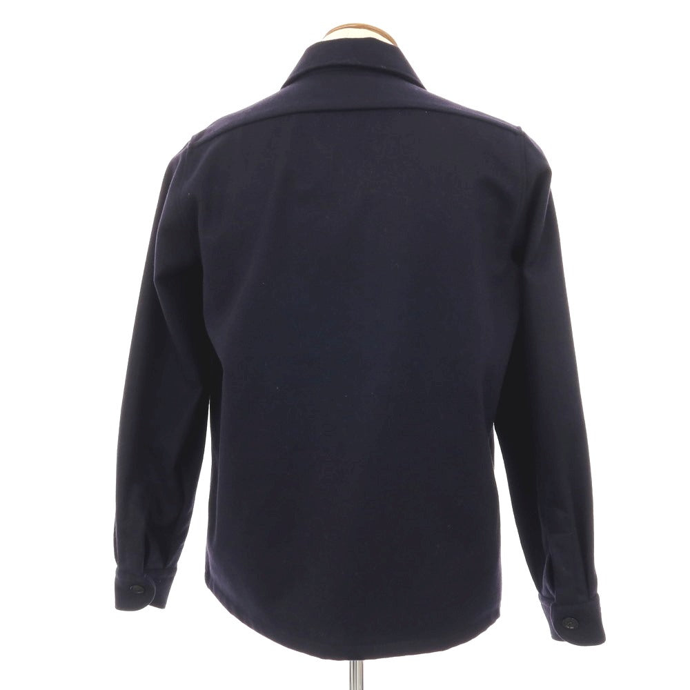 【中古】ギローバー GUY ROVER アクリルポリエステルウール シャツジャケット ネイビー【サイズM】【 状態ランクA 】【 メンズ 】
