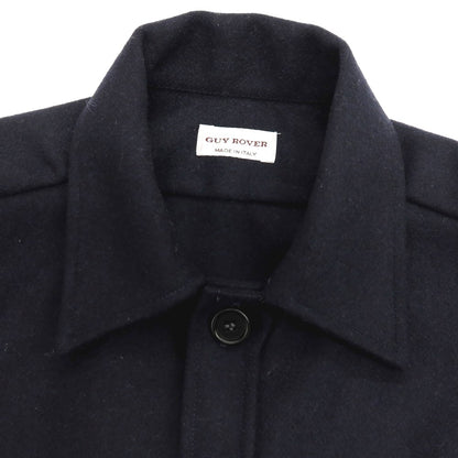 【中古】ギローバー GUY ROVER アクリルポリエステルウール シャツジャケット ネイビー【サイズM】【 状態ランクA 】【 メンズ 】