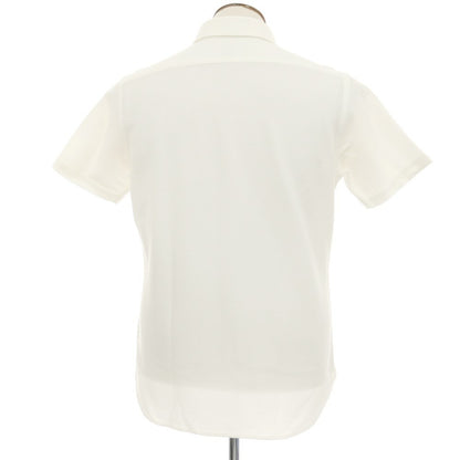 【中古】ビームスエフ BEAMS F ポリエステルコットン ワイドカラー 半袖シャツ ホワイト【サイズL】【 状態ランクA 】【 メンズ 】