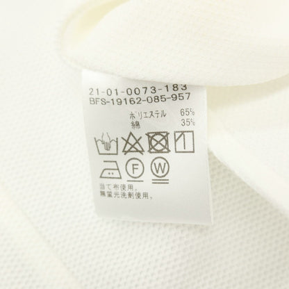 【中古】ビームスエフ BEAMS F ポリエステルコットン ワイドカラー 半袖シャツ ホワイト【サイズL】【 状態ランクA 】【 メンズ 】