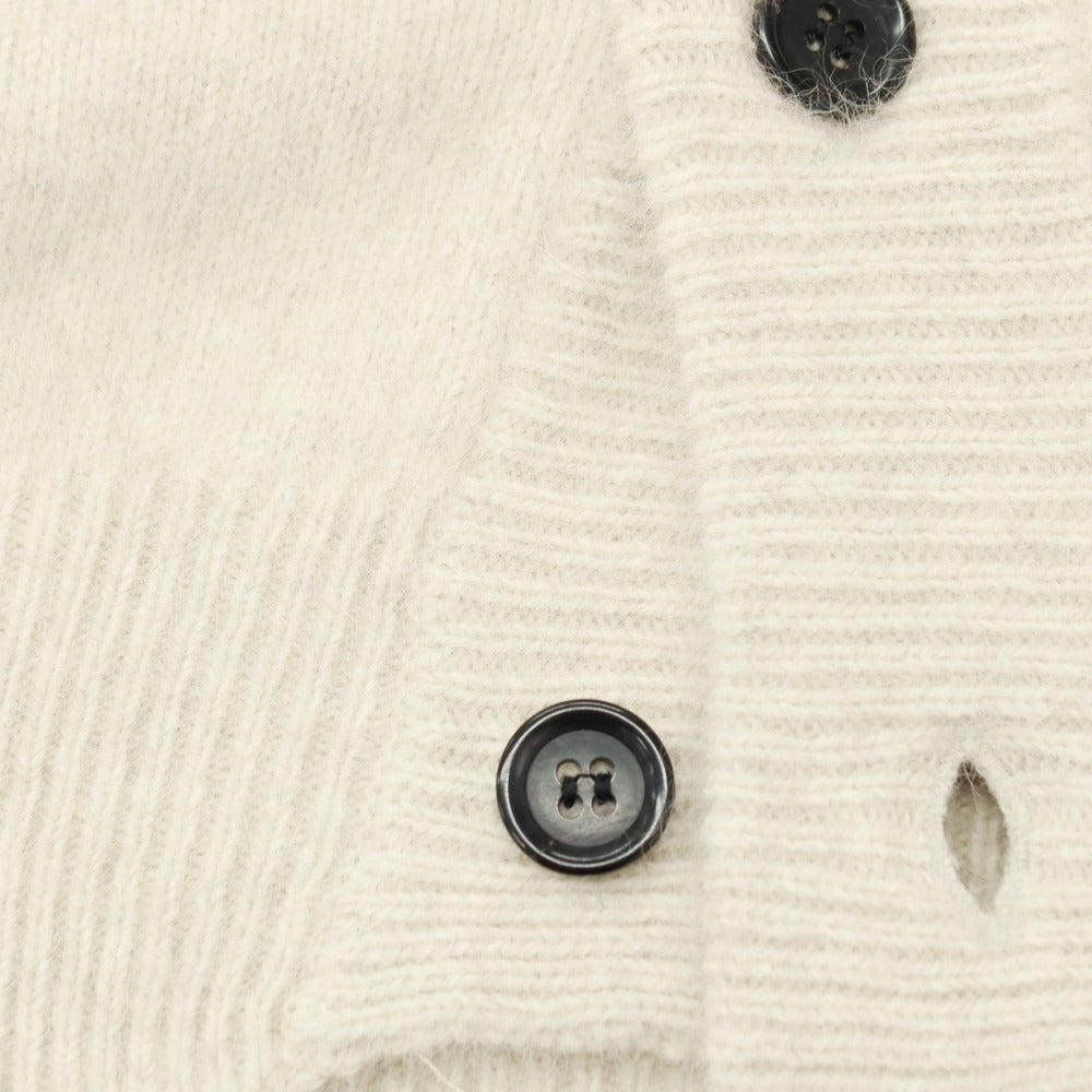 【中古】レンコントラント RENCONTRANT フォックスウール カーディガン ベージュ【サイズS】【 状態ランクB 】【 メンズ 】