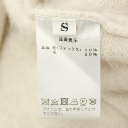 【中古】レンコントラント RENCONTRANT フォックスウール カーディガン ベージュ【サイズS】【 状態ランクB 】【 メンズ 】