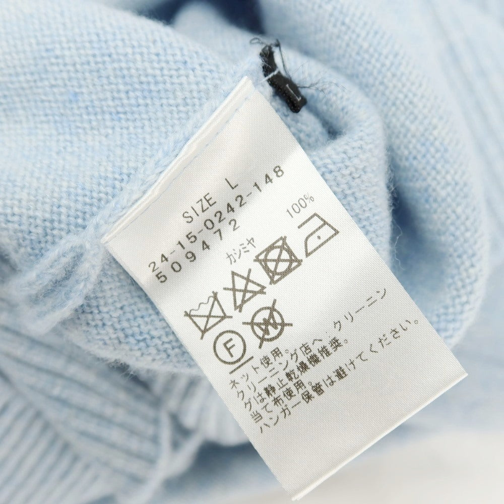 【中古】ブリッラ ペル イル グスト Brilla per il gusto カシミヤ クルーネック プルオーバーニット ライトブルー【サイズL】【 状態ランクB 】【 メンズ 】