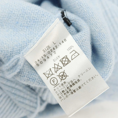 【中古】ブリッラ ペル イル グスト Brilla per il gusto カシミヤ クルーネック プルオーバーニット ライトブルー【サイズL】【 状態ランクB 】【 メンズ 】