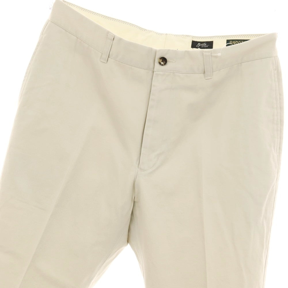 【中古】バーンストーマー BARNSTORMER Brilla per il gusto別注 ツイルコットン カジュアルスラックスパンツ ベージュ【サイズ32】【 状態ランクB 】【 メンズ 】