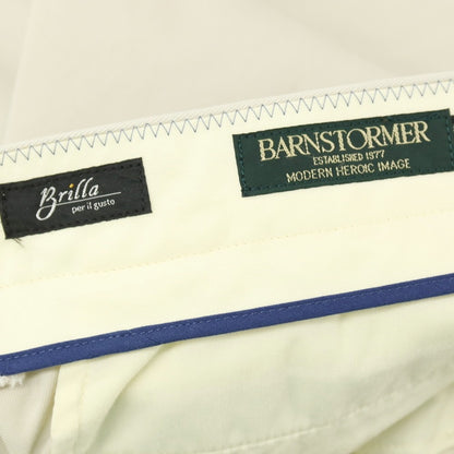 【中古】バーンストーマー BARNSTORMER Brilla per il gusto別注 ツイルコットン カジュアルスラックスパンツ ベージュ【サイズ32】【 状態ランクB 】【 メンズ 】