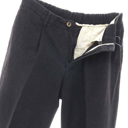 【中古】デヴォレ インチピット DEVORE Incipit コットン シアサッカー イージーパンツ ダークネイビー系【サイズ46】【 状態ランクC 】【 メンズ 】