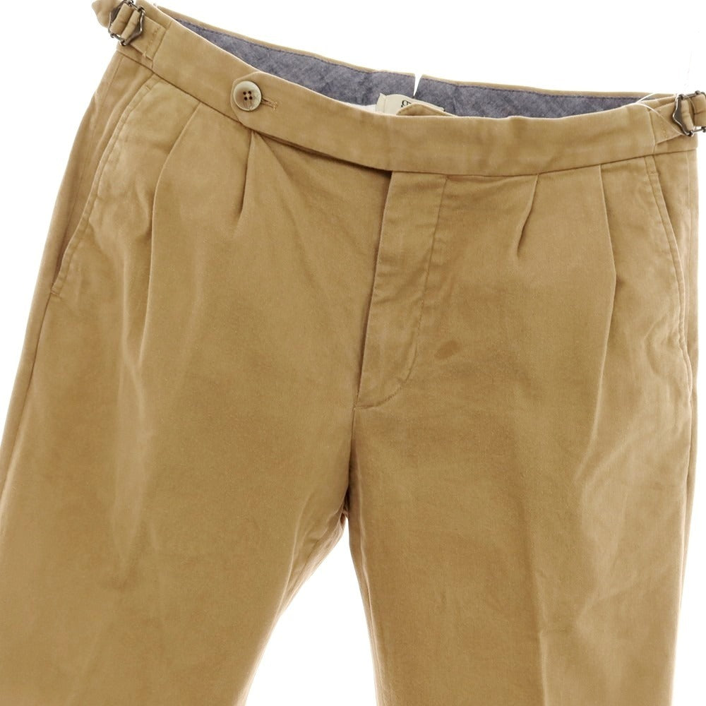 【中古】ジーティーアー G.T.A ストレッチコットン カジュアルスラックスパンツ キャメル【サイズ46】【 状態ランクC 】【 メンズ 】