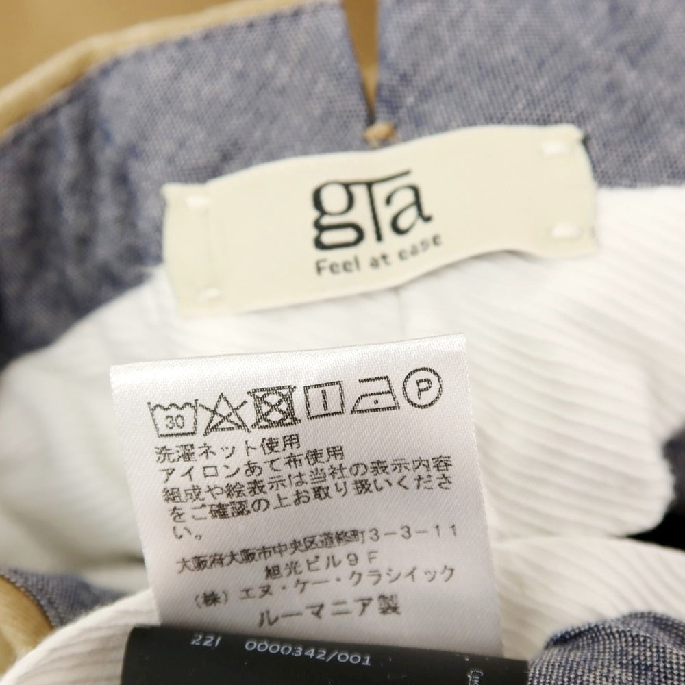 【中古】ジーティーアー G.T.A ストレッチコットン カジュアルスラックスパンツ キャメル【 サイズ46 】【 状態ランクC 】【 メンズ 】 [APD]