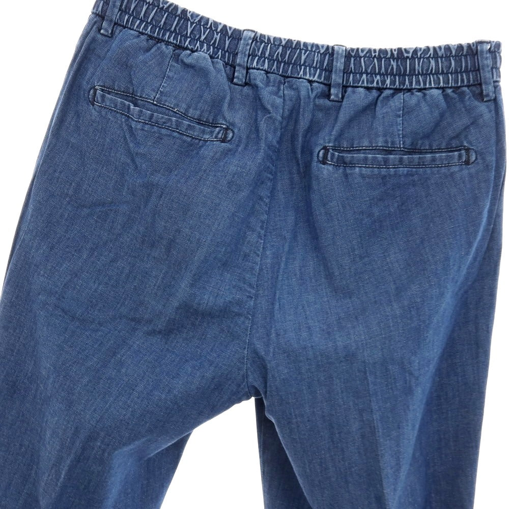 【SALE30%OFF/返品不可】【中古】ジェルマーノ GERMANO ストレッチ コットン イージースラックスパンツ ネイビーブルー【 サイズ46 】【 状態ランクC 】【 メンズ 】