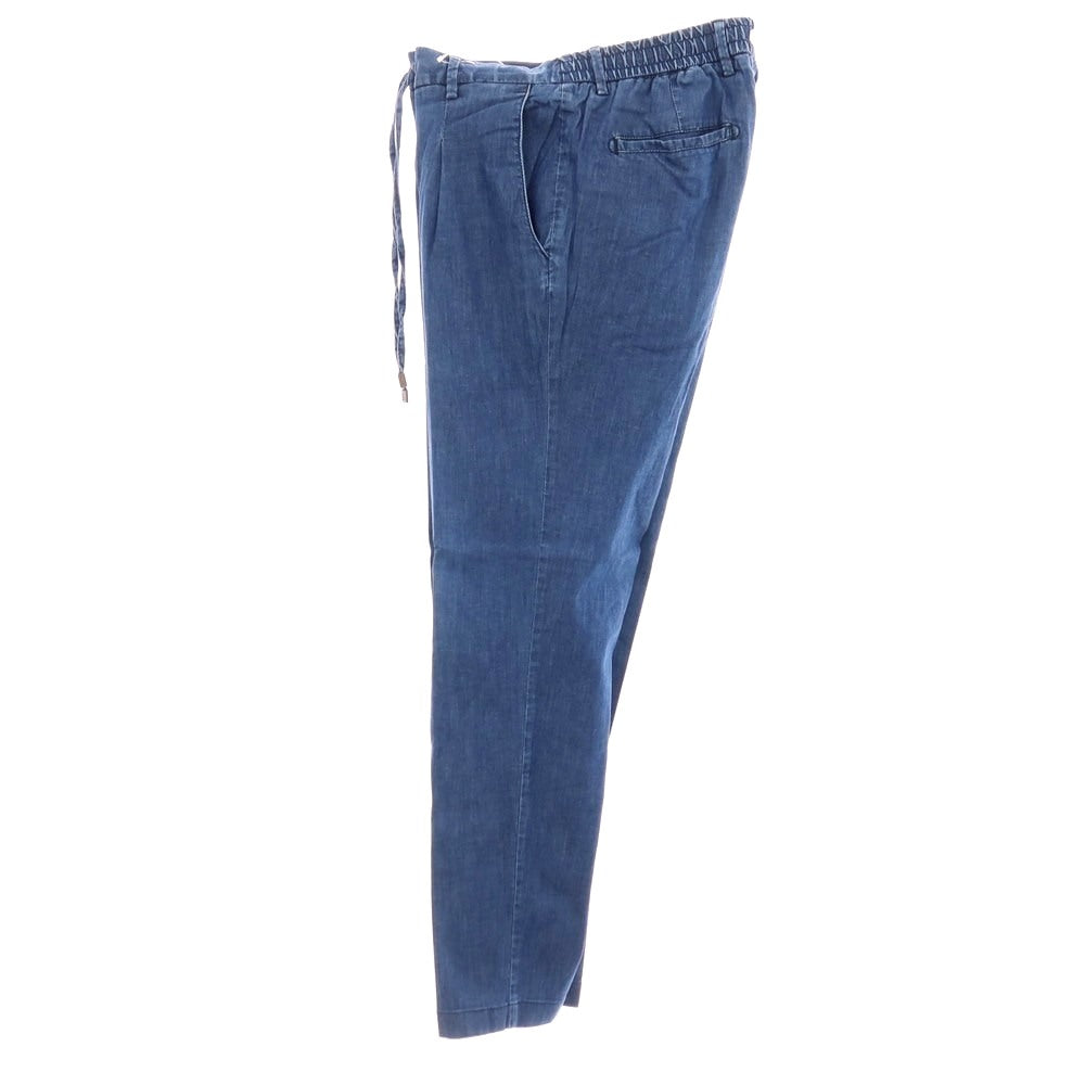 【SALE30%OFF/返品不可】【中古】ジェルマーノ GERMANO ストレッチ コットン イージースラックスパンツ ネイビーブルー【 サイズ46 】【 状態ランクC 】【 メンズ 】