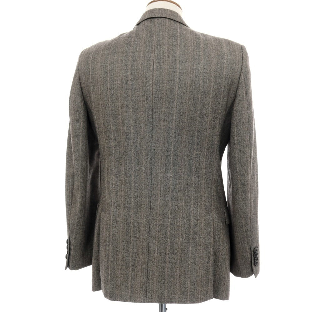 【中古】グッチ GUCCI ウール ストライプ テーラードジャケット グレー【サイズ48】【 状態ランクB 】【 メンズ 】