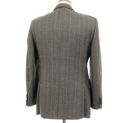 【中古】グッチ GUCCI ウール ストライプ テーラードジャケット グレー【サイズ48】【 状態ランクB 】【 メンズ 】