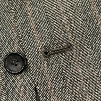 【中古】グッチ GUCCI ウール ストライプ テーラードジャケット グレー【サイズ48】【 状態ランクB 】【 メンズ 】