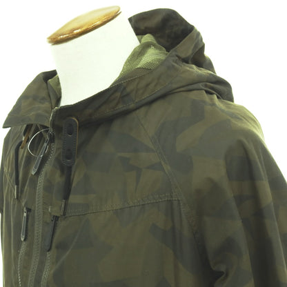 【中古】ハンティングワールド HUNTING WORLD ポリエステル カモフラ ダブルジップ フーデッドブルゾン グリーン【 M 】【 状態ランクB 】【 メンズ 】 []