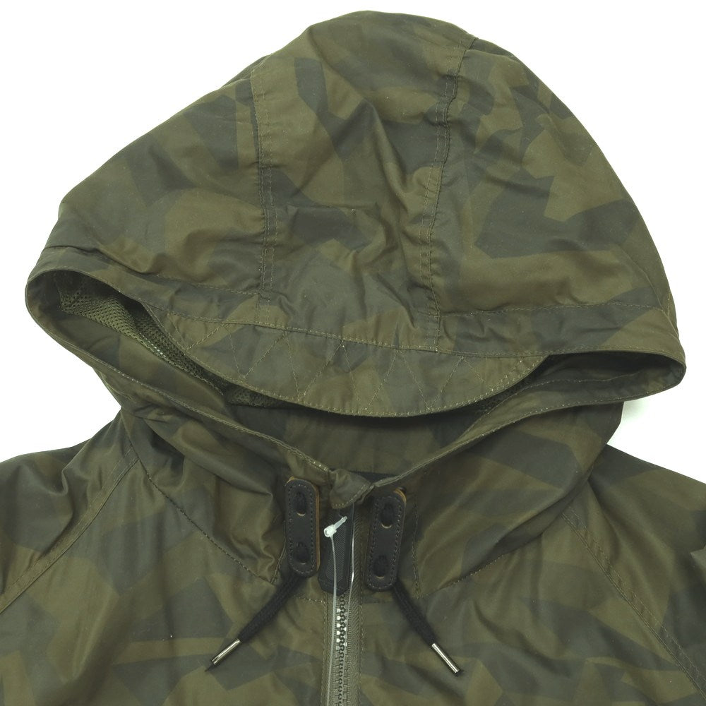 【中古】ハンティングワールド HUNTING WORLD ポリエステル カモフラ ダブルジップ フーデッドブルゾン グリーン【 M 】【 状態ランクB 】【 メンズ 】 []