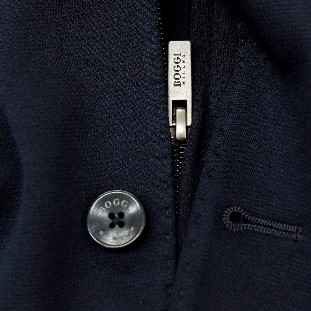 【中古】ボッジ BOGGI ポリエステルコットン フーディー カジュアルジャケット ネイビー【サイズ48】【 状態ランクA 】【 メンズ 】