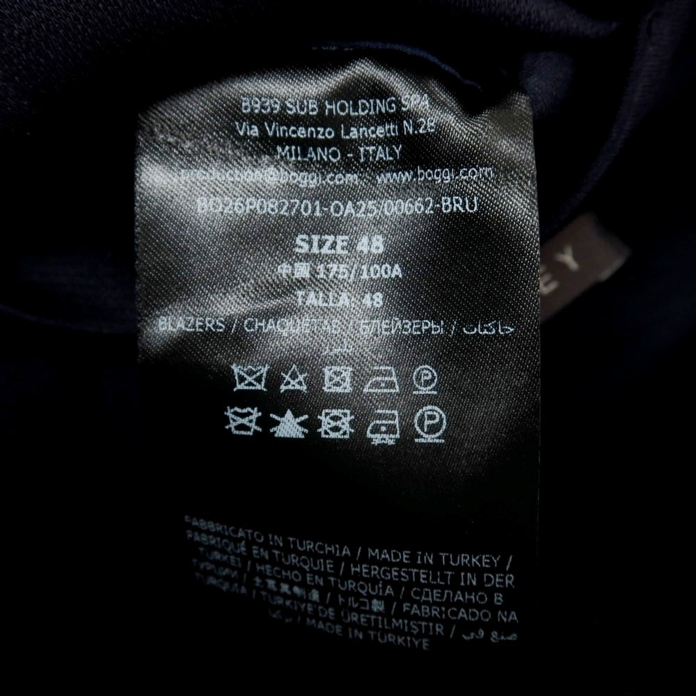 【中古】ボッジ BOGGI ポリエステルコットン フーディー カジュアルジャケット ネイビー【サイズ48】【 状態ランクA 】【 メンズ 】