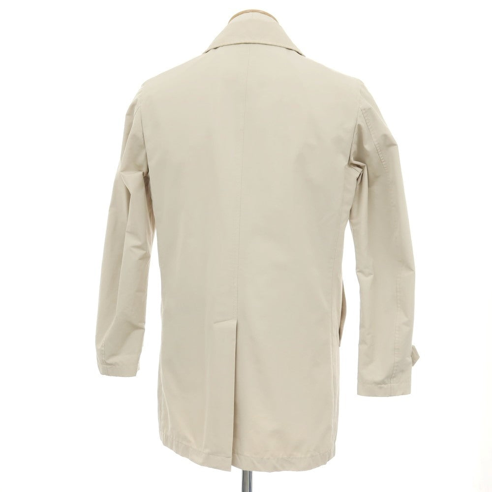 【中古】ムーレー MOORER コットンポリエステル ステンカラーコート ベージュ【サイズ44】【 状態ランクC 】【 メンズ 】