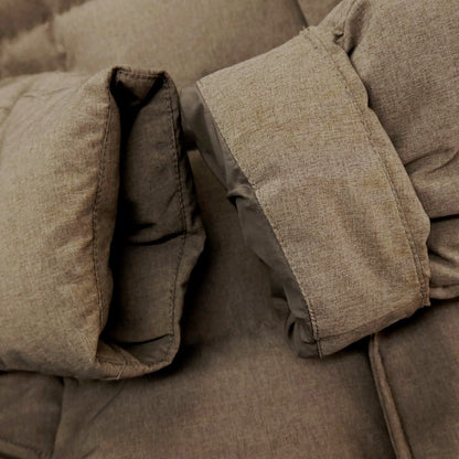 【中古】ヘルノ Herno ポリエステルナイロン ファー ダウンコート ダークベージュ【サイズ44】【 状態ランクC 】【 メンズ 】