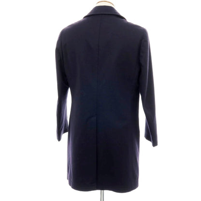 【中古】ラルディーニ LARDINI ウール ステンカラーコート ネイビー【サイズ46】【 状態ランクC 】【 メンズ 】
