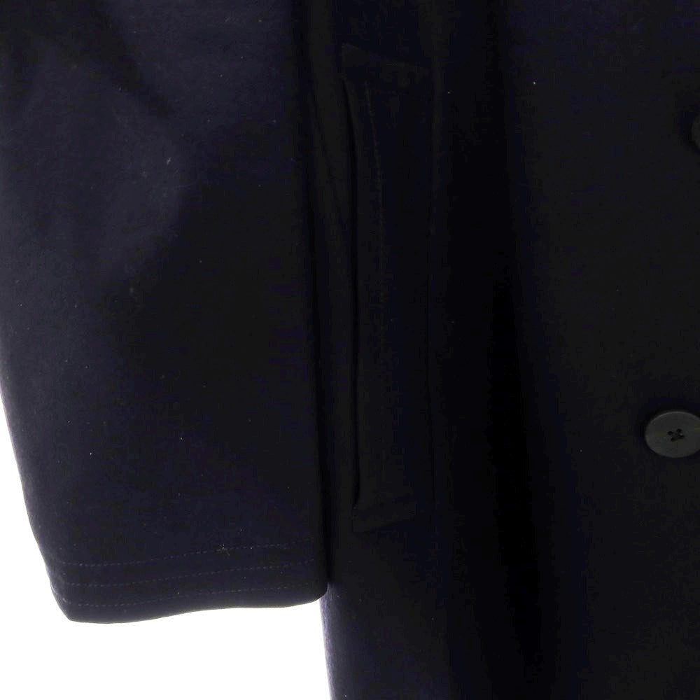 【中古】ラルディーニ LARDINI ウール ステンカラーコート ネイビー【 サイズ46 】【 状態ランクC 】【 メンズ 】