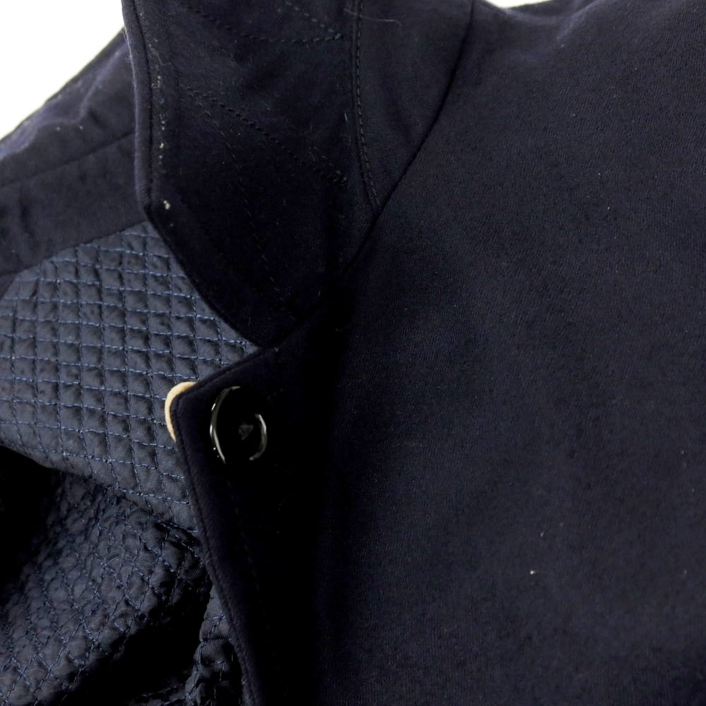 【中古】ラルディーニ LARDINI ウール ステンカラーコート ネイビー【サイズ46】【 状態ランクC 】【 メンズ 】