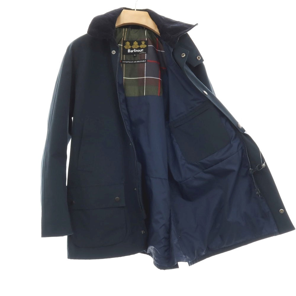 【中古】バブアー Barbour WATERPROOF AND BREATHABLE ポリエステルコットン フィールドジャケット ネイビー【サイズL】【 状態ランクB 】【 メンズ 】