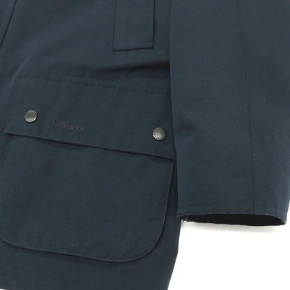 【中古】バブアー Barbour WATERPROOF AND BREATHABLE ポリエステルコットン フィールドジャケット ネイビー【サイズL】【 状態ランクB 】【 メンズ 】