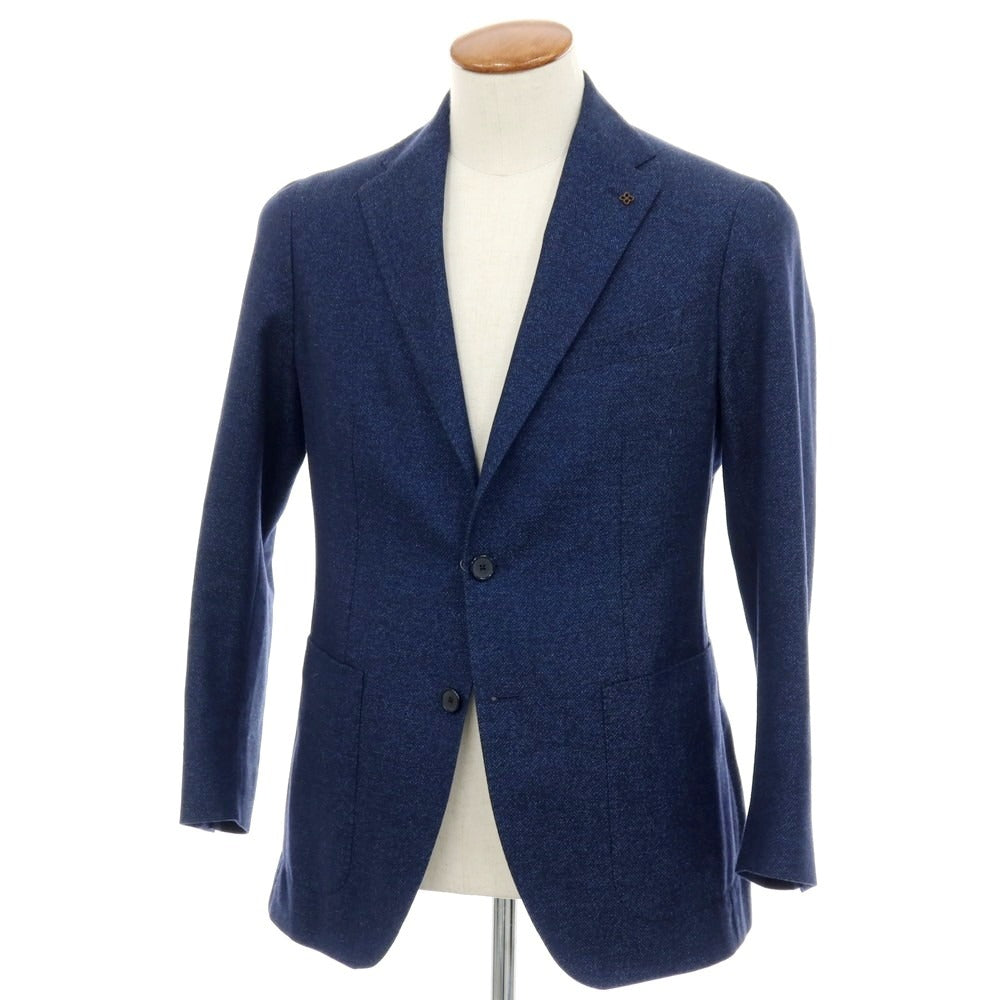 【中古】タリアトーレ TAGLIATORE ウールコットン テーラードジャケット ネイビー【サイズ46】【 状態ランクC 】【 メンズ 】