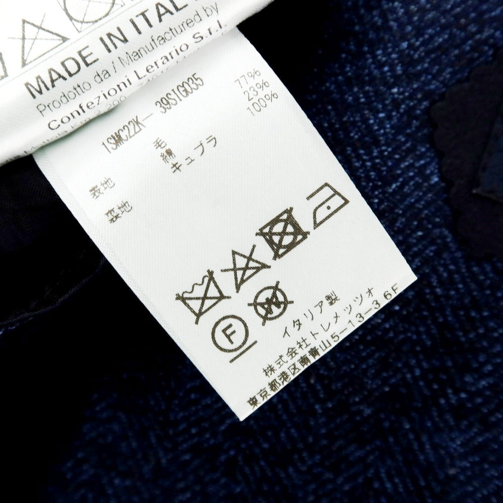 【中古】タリアトーレ TAGLIATORE ウールコットン テーラードジャケット ネイビー【サイズ46】【 状態ランクC 】【 メンズ 】